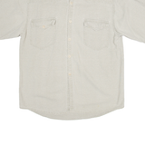 DOCKERS Mens Plain Shirt Beige L