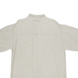 DOCKERS Mens Plain Shirt Beige L