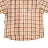 JACK WOLFSKIN Mens Shirt Orange Check S