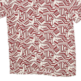 WOODBIRD Mens Shirt Red Crazy Pattern M