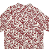WOODBIRD Mens Shirt Red Crazy Pattern M