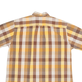 PIERRE CARDIN Mens Shirt Brown Gingham XL