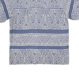 GIN TONIC Mens Shirt Blue Crazy Pattern L