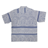 GIN TONIC Mens Shirt Blue Crazy Pattern L