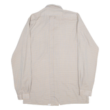 UNIVERSITY Mens Shirt Brown Gingham Long Sleeve M