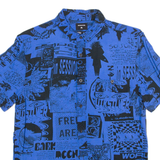 QUIKSILVER Modern Fit Mens Shirt Blue XS