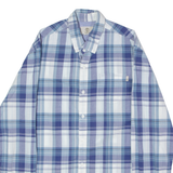 TIMBERLAND Mens Shirt Blue Plaid Long Sleeve M