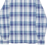 TIMBERLAND Mens Shirt Blue Plaid Long Sleeve M