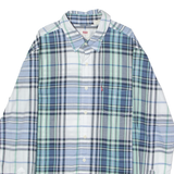 LEVI'S Mens Shirt Blue Plaid Long Sleeve S