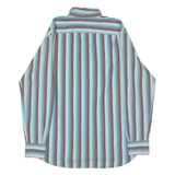 TOMMY HILFIGER Mens Shirt Blue Striped Long Sleeve L