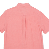 JOULES Out Of Office Mens Plain Shirt Red Linen S
