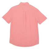 JOULES Out Of Office Mens Plain Shirt Red Linen S