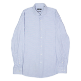 BOSS Jason Slim Fit Mens Plain Shirt Blue Long Sleeve M