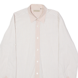TED BAKER Mens Shirt Pink Striped Long Sleeve S