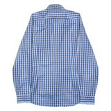 TED BAKER Mens Shirt Blue Check Long Sleeve M