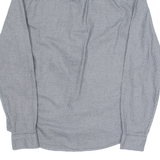 TIMBERLAND Slim Fit Mens Shirt Blue Houndstooth Long Sleeve M