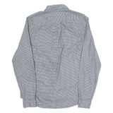 TIMBERLAND Slim Fit Mens Shirt Blue Houndstooth Long Sleeve M