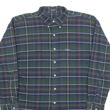 CHAPS RALPH LAUREN Mens Shirt Blue Check Long Sleeve L