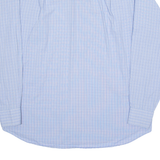 TOMMY HILFIGER Mens Shirt Blue Check Long Sleeve L