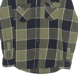 LEVI'S Mens Shirt Green Check Long Sleeve S