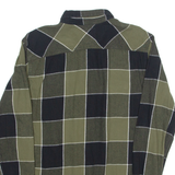 LEVI'S Mens Shirt Green Check Long Sleeve S