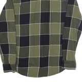LEVI'S Mens Shirt Green Check Long Sleeve S