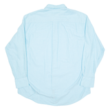 NAUTICA Vintage Oxford Mens Plain Shirt Blue Long Sleeve XL