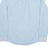 NAUTICA Slim Fit Mens Shirt Blue Striped Long Sleeve M