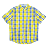 CHAPS Mens Shirt Yellow Check XL
