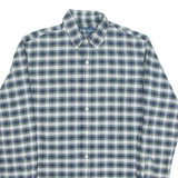 RALPH LAUREN Mens Shirt Blue Check Long Sleeve M