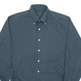 NAUTICA Mens Shirt Green Gingham Long Sleeve M