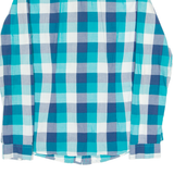 TOMMY HILFIGER Womens Shirt Blue Check Long Sleeve M