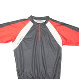 XTREME@TEX Cycling Mens Jersey Black 3/4 Sleeve 1/4 Zip XL