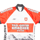 CUORE Cycling Mens Jersey Red 1/4 Zip M