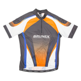 BRUNEX Cycling Mens Jersey Black 1/4 Zip XL