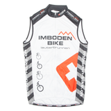 CUORE Cycling Mens Jersey White Sleeveless Full Zip M