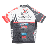 HUERZELER Cycling Mens Jersey Black Full Zip M