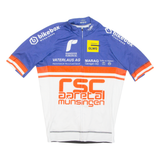 Cycling Mens Jersey Blue Full Zip M