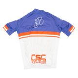 Cycling Mens Jersey Blue Full Zip M