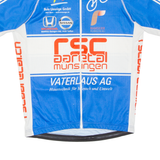 Cycling Mens Jersey Blue Full Zip M