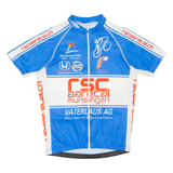 Cycling Mens Jersey Blue Full Zip M