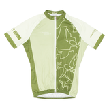 TEXNER Cycling Mens Jersey Green Full Zip M