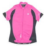 Cycling Womens Jersey Pink Full Zip L
