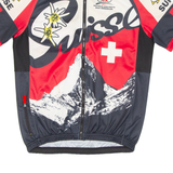 Cycling Mens Jersey Red Full Zip S