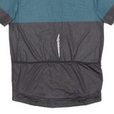 Cycling Mens Jersey Blue Full Zip M