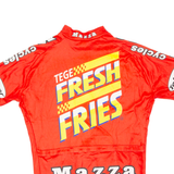 Cycling Mens Jersey Red Full Zip S