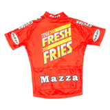 Cycling Mens Jersey Red Full Zip S