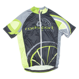 Cycling Mens Jersey Green Full Zip S