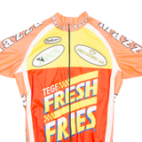 Cycling Mens Jersey Red Full Zip M