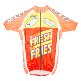 Cycling Mens Jersey Red Full Zip M